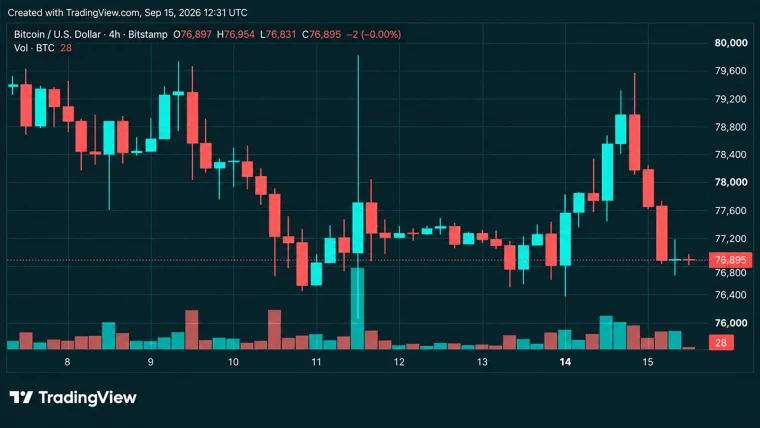 Bitcoin's Price Is Sitting on Support After a Brutal $79K Rejection