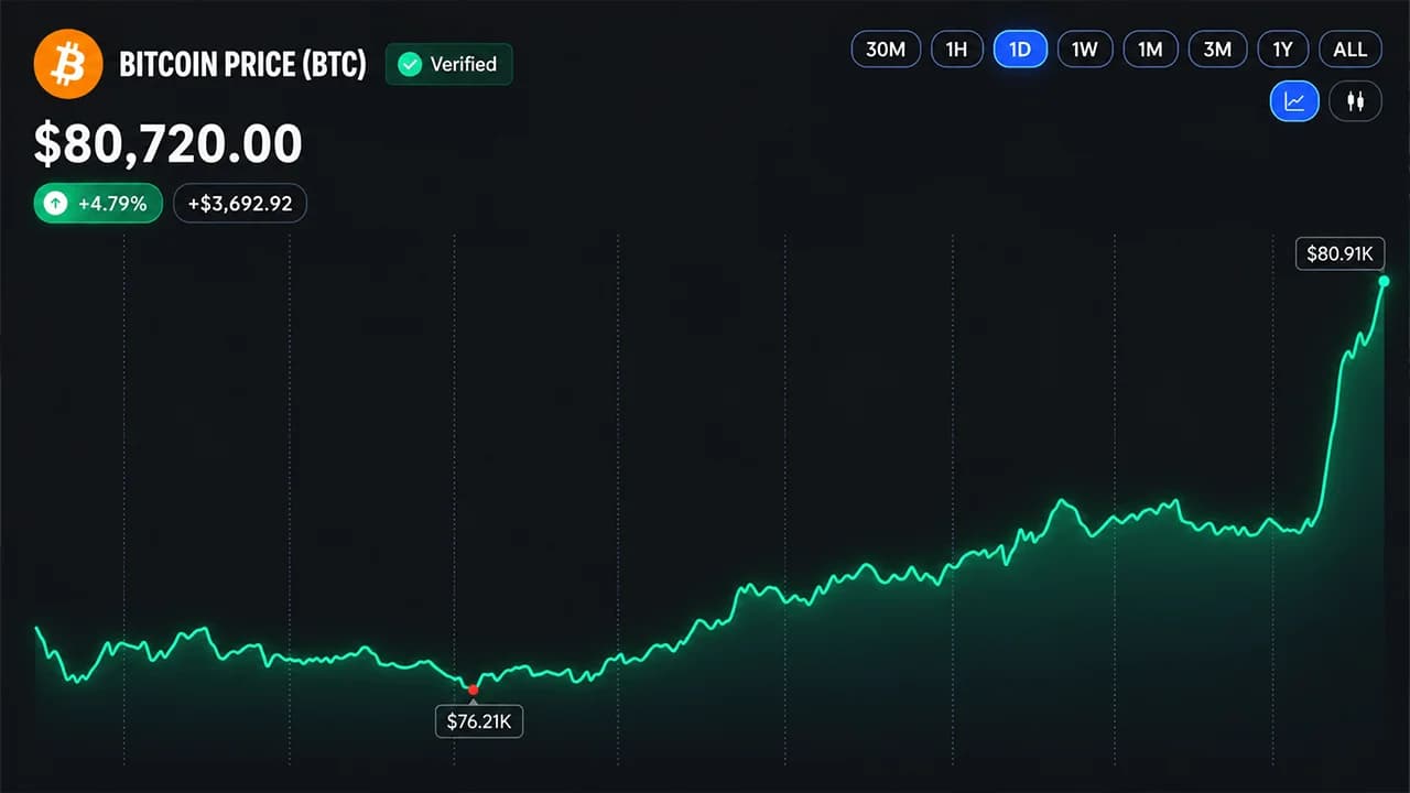 Bitcoin’s Price Rips Past $80K as Short Sellers Get Steamrolled