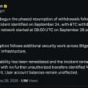 Bitget reanuda los retiros de bitcoins mientras se amplía la investigación sobre el ataque informático de 388 millones de dólares