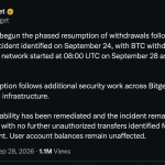 Bitget Restarts Bitcoin Withdrawals as $388M Hack Investigation Widens