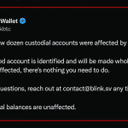 Blink Wallet Hit by Attacker, 'Few Dozen' Custodial Accounts Drained
