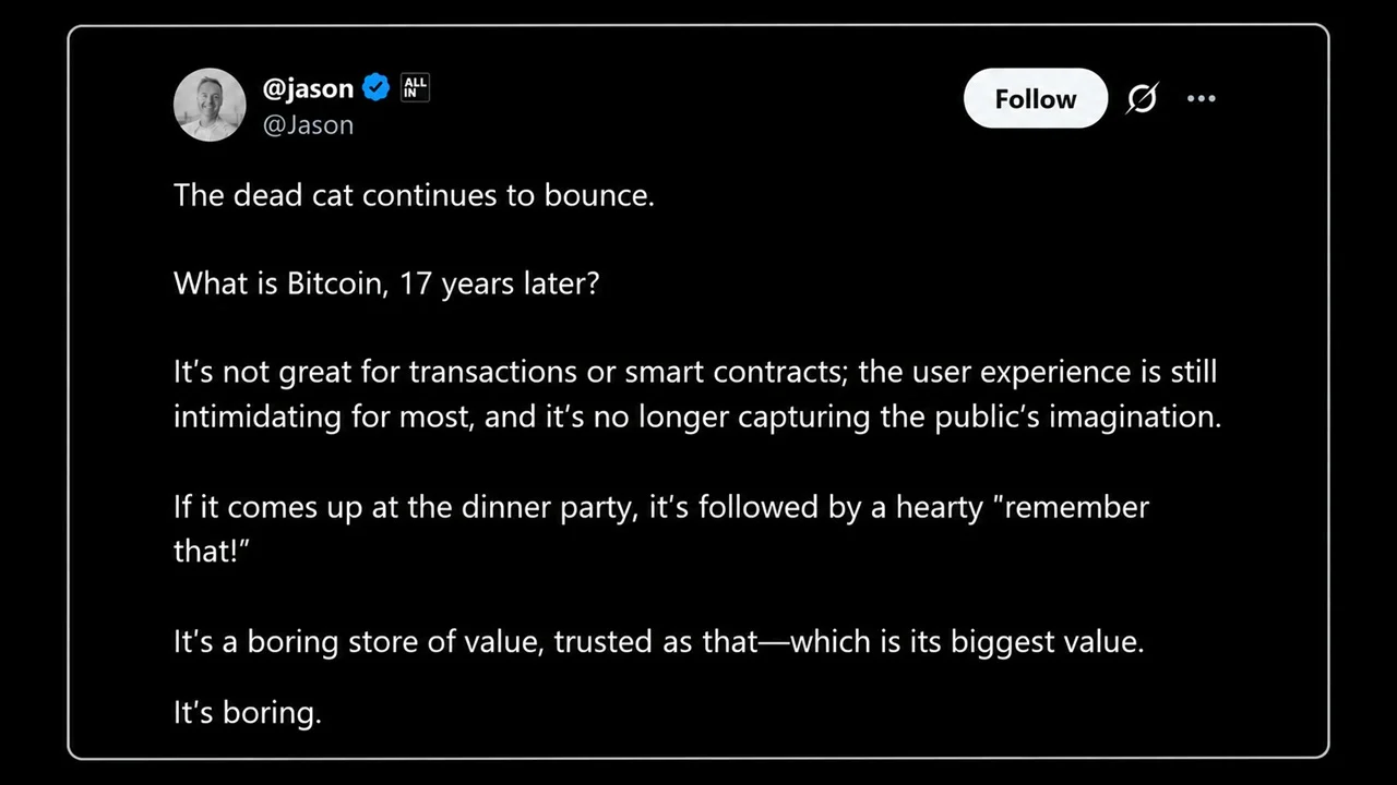Calacanis Calls Bitcoin a Dead Cat, Saylor and Cathie Wood Fire Back