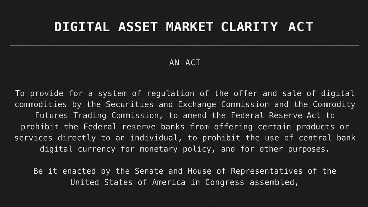 CLARITY Act Needs 60 Votes Today Just to Reach the Real Vote