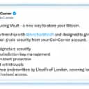 Coincorner, Anchorwatch Roll out Bitcoin Custody With Lloyd’s Insurance