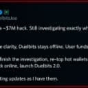 Crypto Casino Duelbits Hit With $7M Hack, Taken Offline