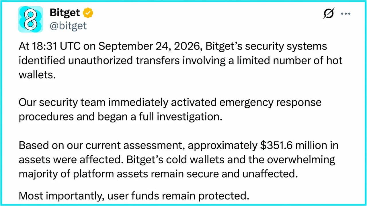 Everything We Know About Bitget’s Massive $351M Hack