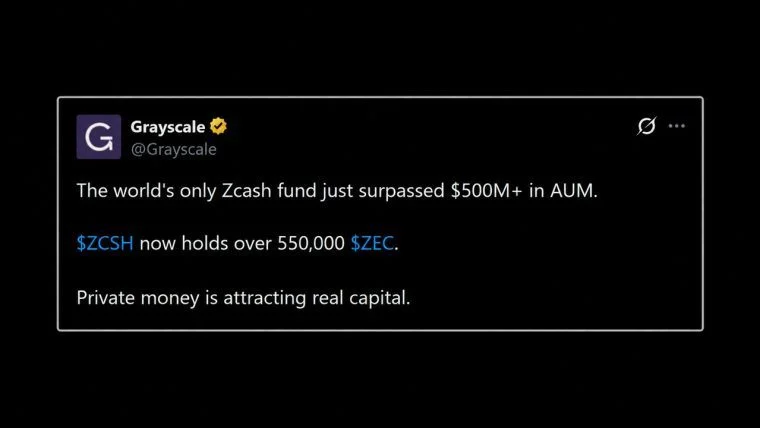 Grayscale's Zcash ETF Tops $500M, but $100M Came From a DCG Affiliate