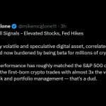 McGlone Warns SPX Pullback Could Send Bitcoin Price to $10K