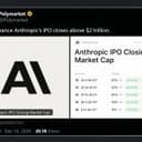 Nvidia Eyes $10B of Anthropic's IPO While Polymarket Bets on a $2T Pop