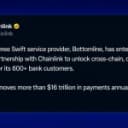 SWIFT Services Provider Taps Chainlink to Bring 600 Banks Onchain
