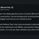 Swiss Bitcoin Pay Just Went Dark After a Mysterious Intruder