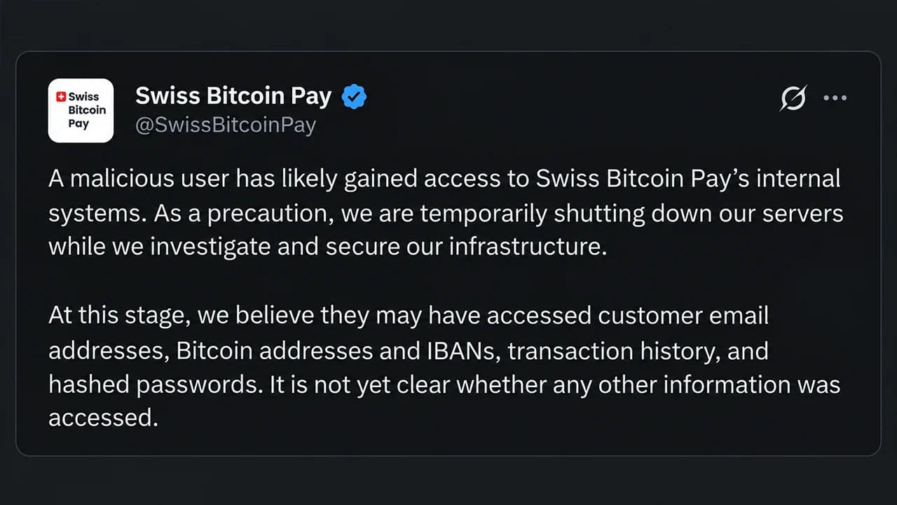 Swiss Bitcoin Pay Just Went Dark After a Mysterious Intruder