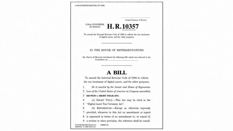 US House Crypto Tax Bill Spares Fees Under $10, but Not Heavy Traders