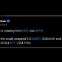 Whale Sells 866 BTC for 26,924 ETH Hours Before Bitcoin Price Tanked