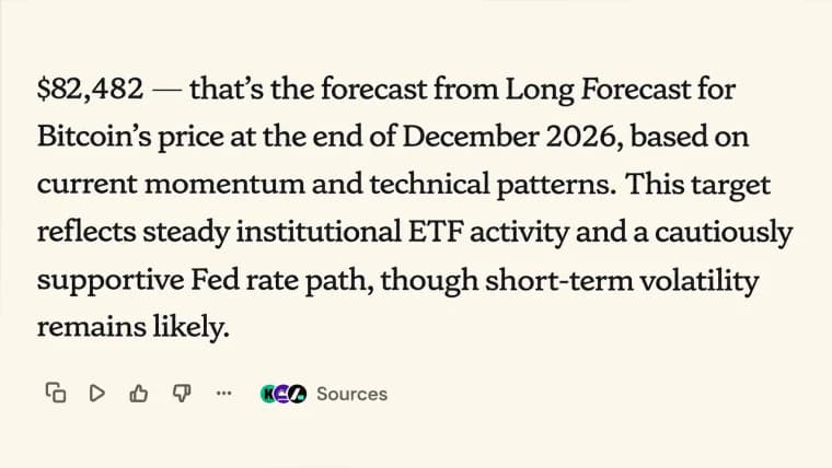 9 AI Models Predict Bitcoin's Year-End Price, From $82K to $112K
