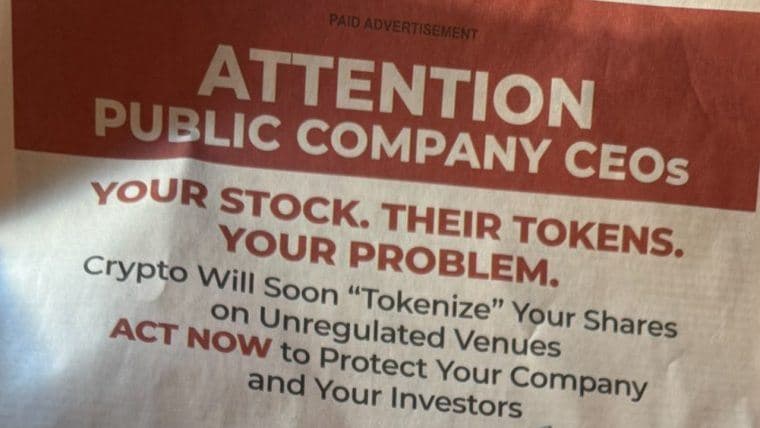 Pemimpin Kripto Kecam Iklan WSJ Menyesatkan soal Risiko Tokenisasi