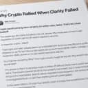 4 Crypto Sectors Gained From CLARITY Act Failure, Bitwise Says