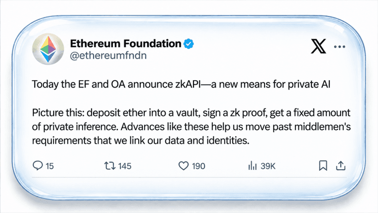 Ethereum's zkAPI Gives AI Payments a Privacy Cloak With a Catch