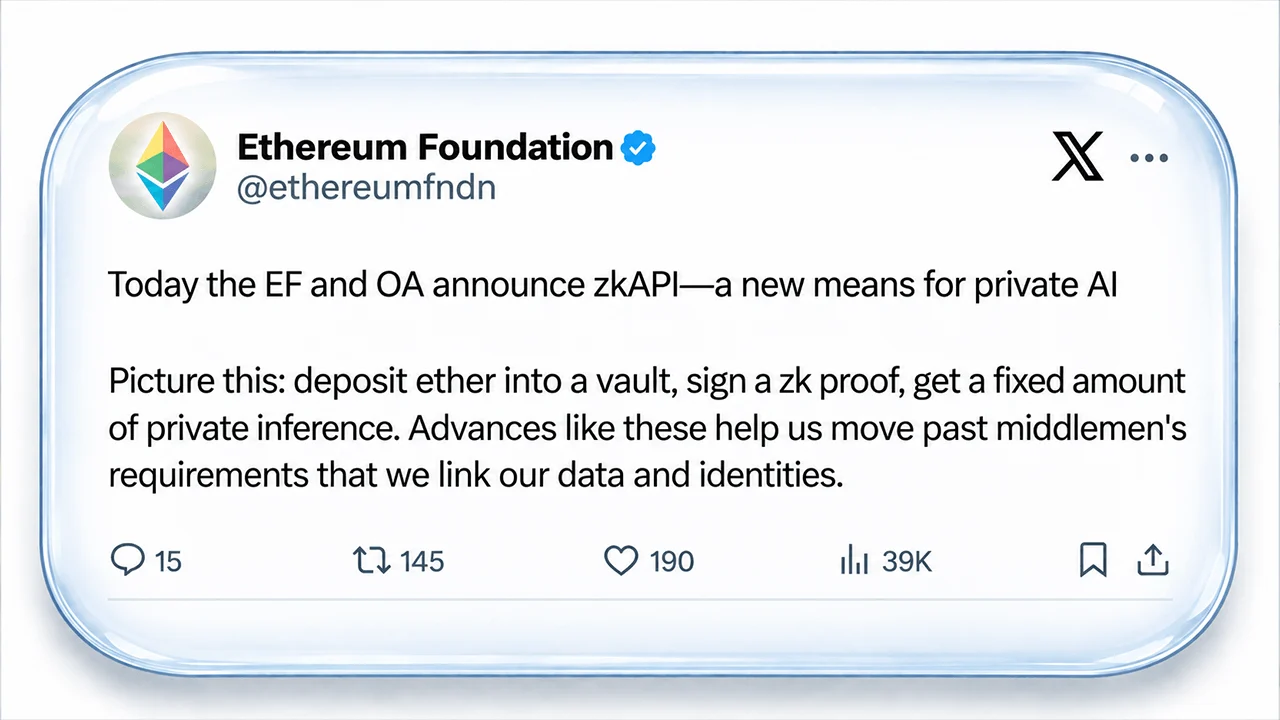 Ethereum's zkAPI Gives AI Payments a Privacy Cloak With a Catch