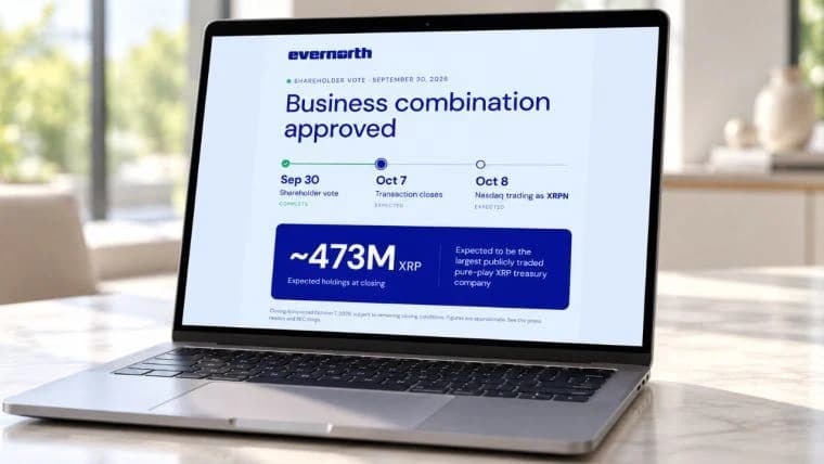 Evernorth Won Shareholder Vote, Putting 473 Million XRP Near Nasdaq