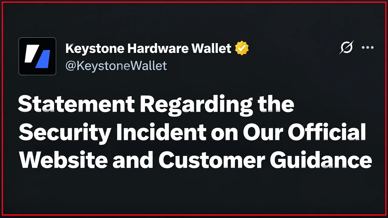 Keystone Breach Deepens as 18,835 Crypto Hardware Wallets Face Destruction