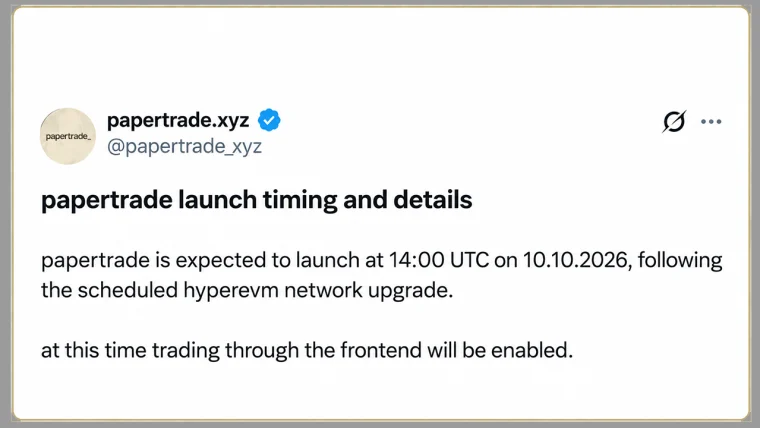Papertrade Perp DEX Pulls in $118M in 24 Hours With 1,000x Leverage
