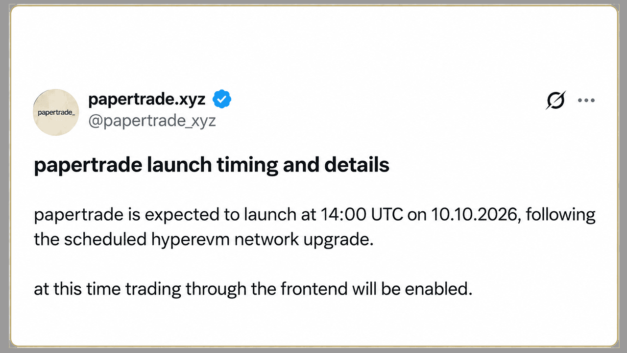 Papertrade Perp DEX Kumpulkan $118 Juta dalam 24 Jam, Leverage 1.000x