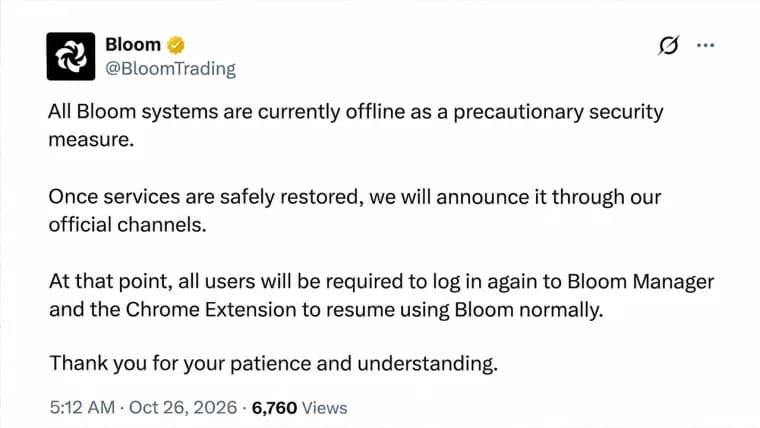 Solana Trading Bot Hacked for Nearly $1M, 49 Wallets Drained
