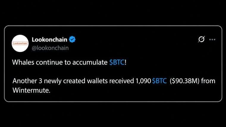 Bitcoin Worth $90 Million Pulled From Wintermute by a Mystery Whale
