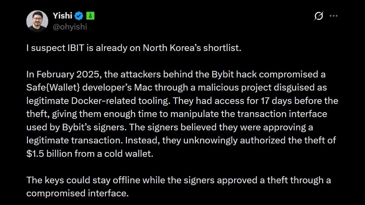 Who's Next? OneKey CEO Warns Hackers Will Target Blackrock's Bitcoin ETF