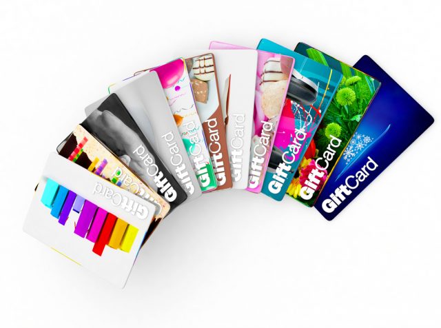 Gift Cards rainbow