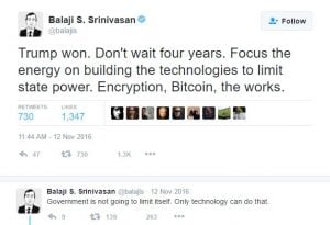 Bitcoin Tweets Balaji Srinivasan Didn't Want You to See