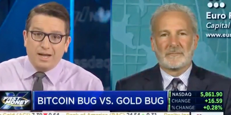 Gold Bug Peter Schiff Calls Bitcoin 'Digital Fool's Gold' 