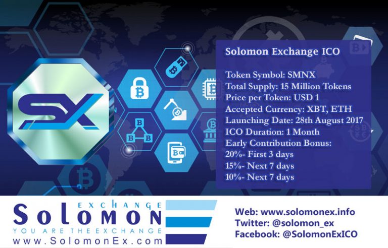 PR: SMNX ICO: An innovative Solomon Exchange for cryptocurrency