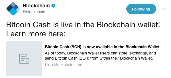 How to get bitcoin cash in blockchain wallet