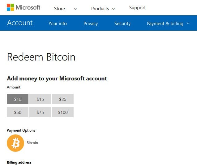 Microsoft Press Office: "We’ve Restored Bitcoin as a Payment Option"