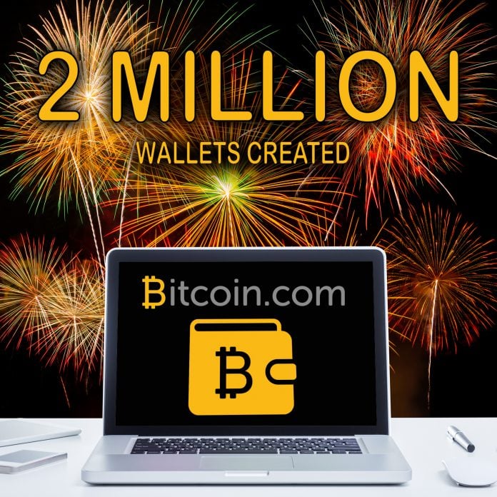 Bitcoin.com Wallet Celebrates 2 Million Wallets Created