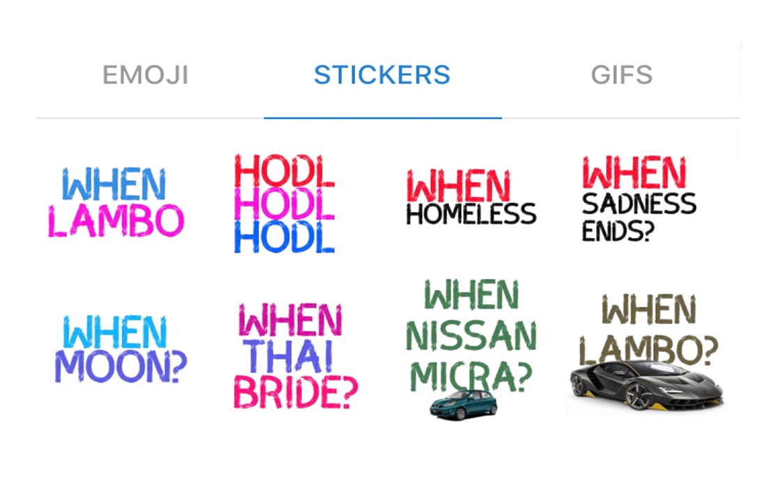  Cryptocurrency Sticker Sets: Expressing 'Rekt' Emotions in طريقة مختلفة 