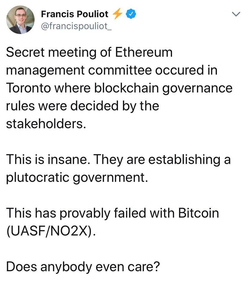 Ethereum Founder Responds to Charges of "Insane," "Plutocratic" Governance