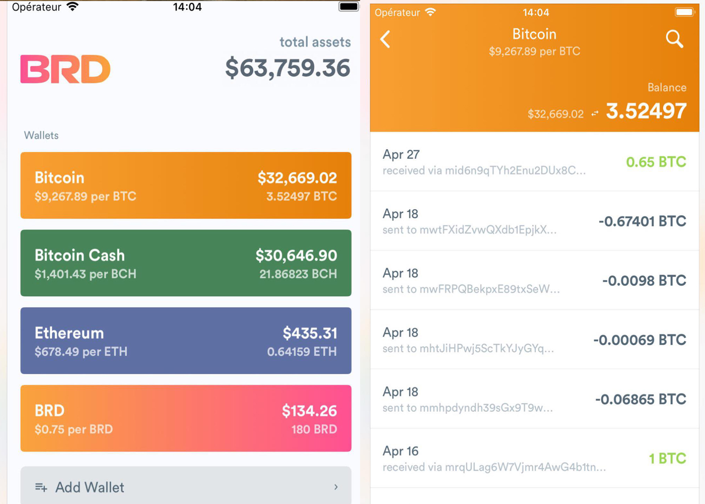 brd wallet buy bitcoin