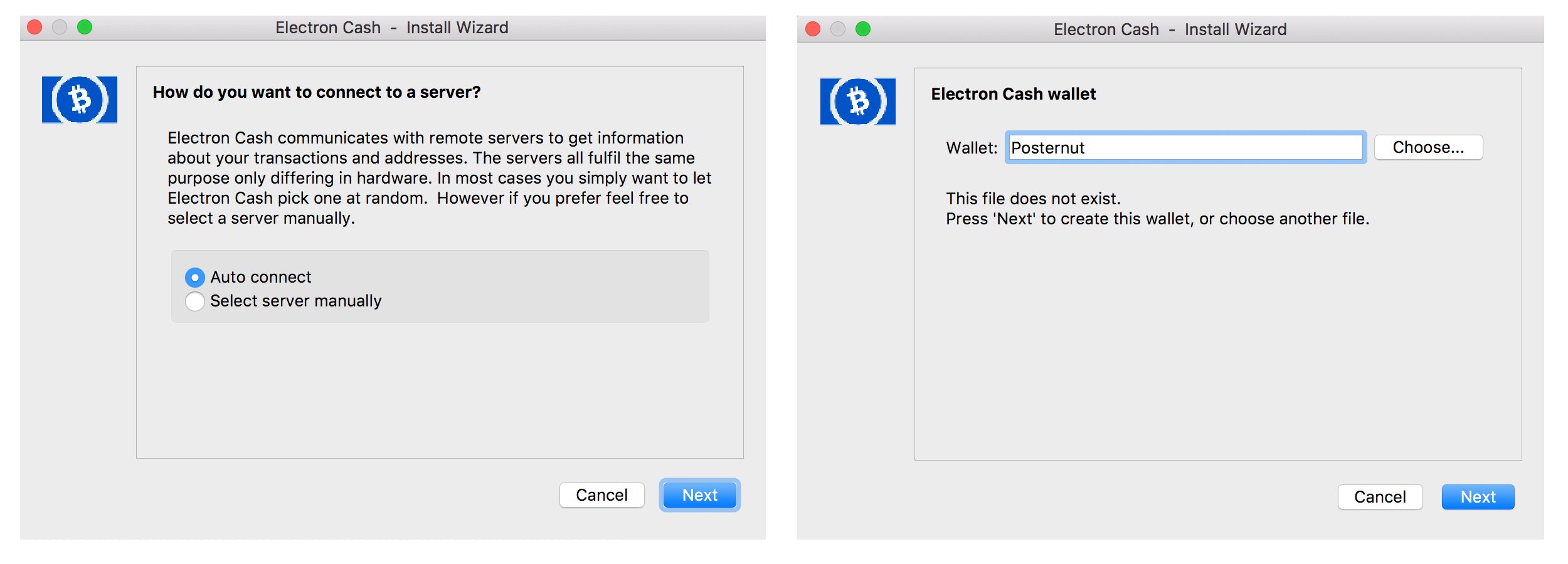 Installing the Electron Cash Wallet 3.2 Release and the Cashshuffle Plugin 
