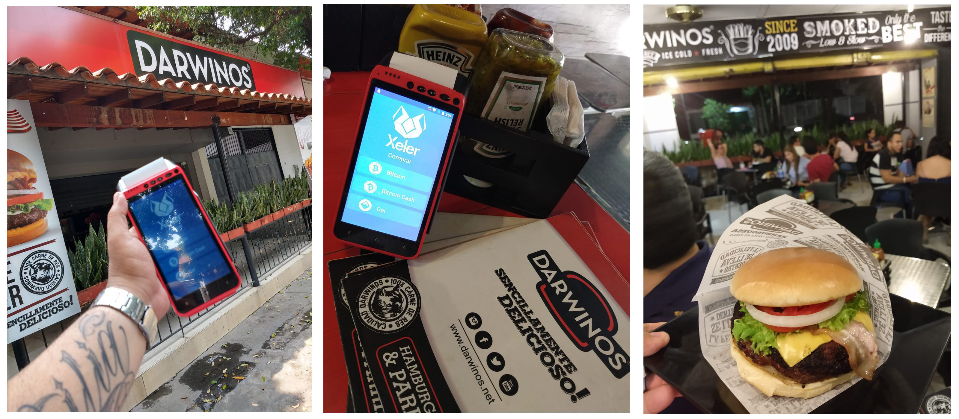 Darwinos Burger Joint Hosts Colombia's Second Point of Sale and Crypto ATM