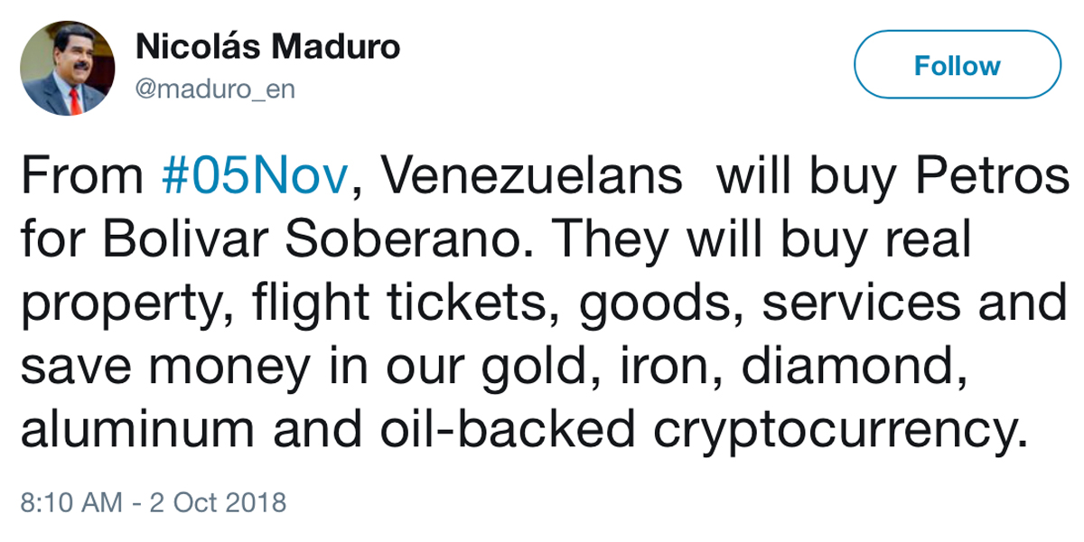 OTC Groups and State-Sanctioned Exchanges Start Trading Venezuela's Petro