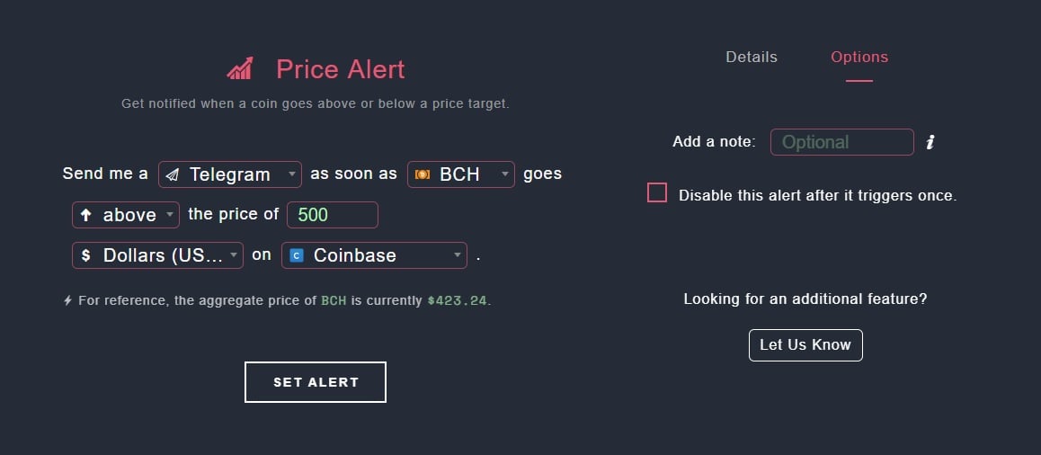 Cryptocurrencyalerting.com Will Notify You of Price Movements