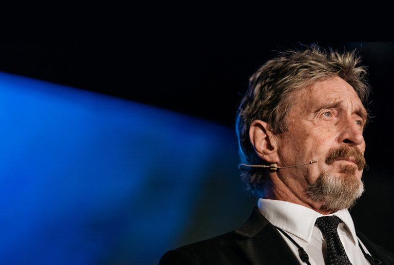 After Fleeing From the US Government John McAfee Warns His Enemies