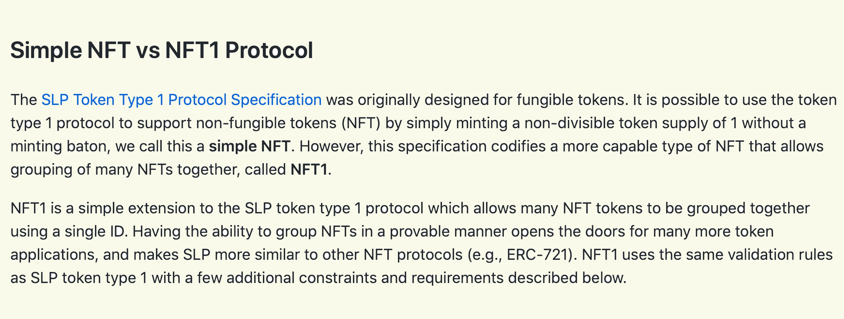 SLP Developers Publish Specs for a Unique Type of Non-Fungible Tokens