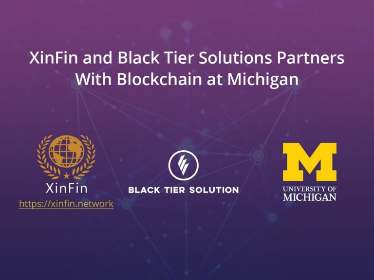  blockchain solutions tier michigan black xinfin partnership 