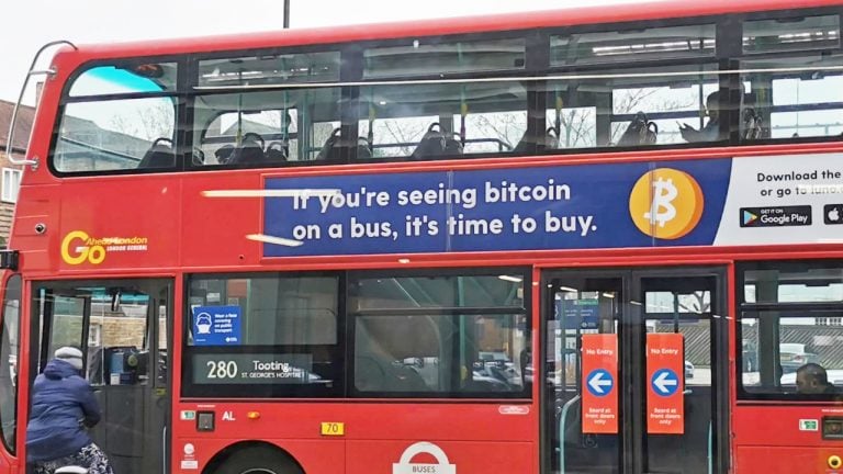 UK Bans 'Time to Buy' Bitcoin Ads on Buses and Underground for Being Misleading