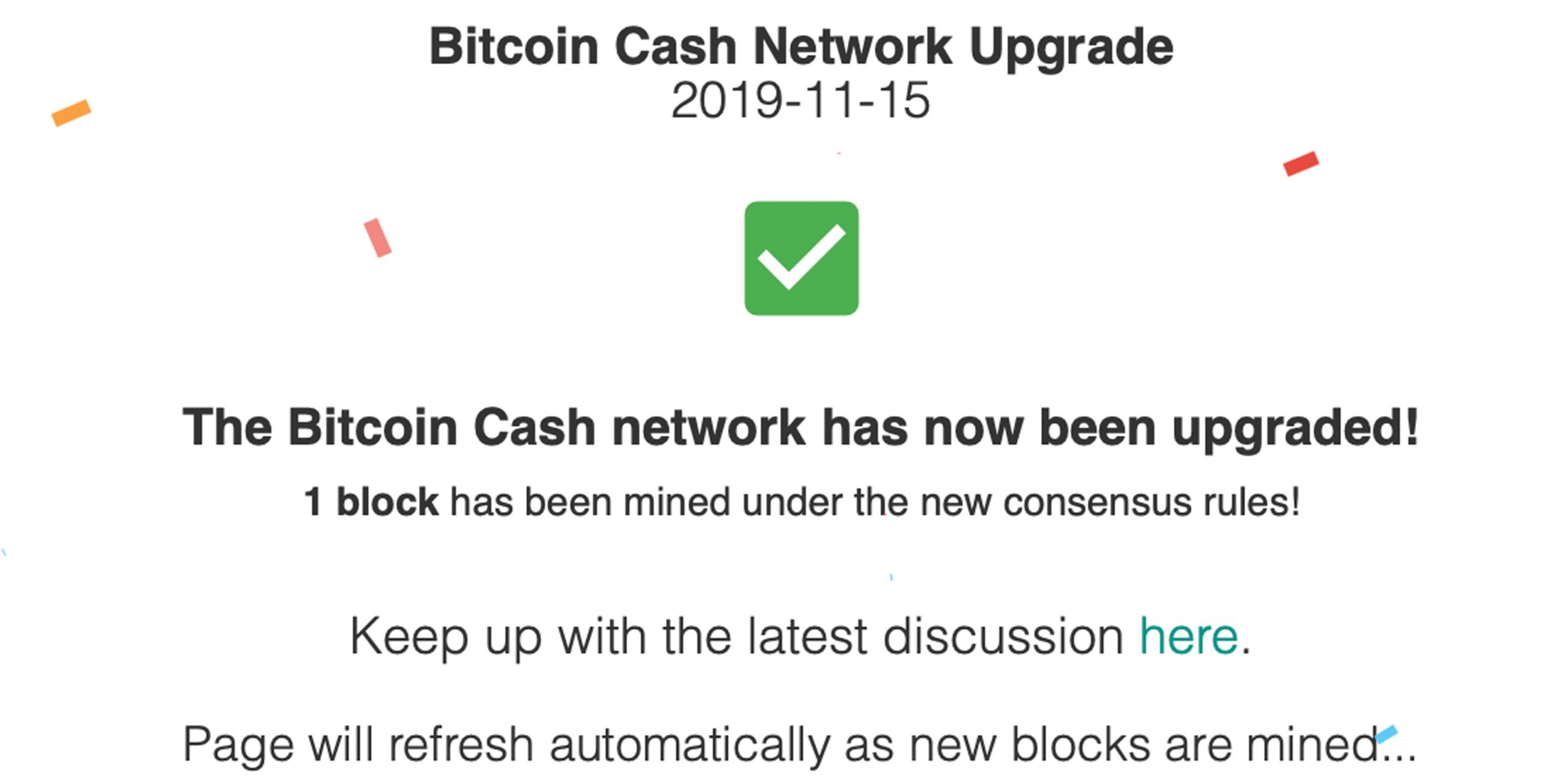 Bitcoin Cash Upgrade Complete: 2 New Protocol Changes Added
