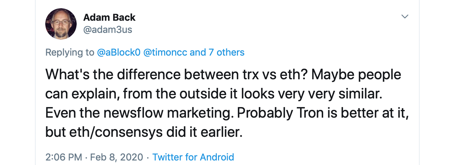 Ethereum vs Tron: So sánh dữ liệu, Defi và Stablecoin từ cả hai chuỗi sau Tweet lan truyền